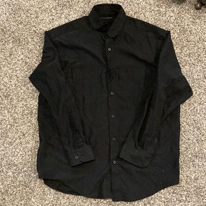 John Henry buttery soft black button up